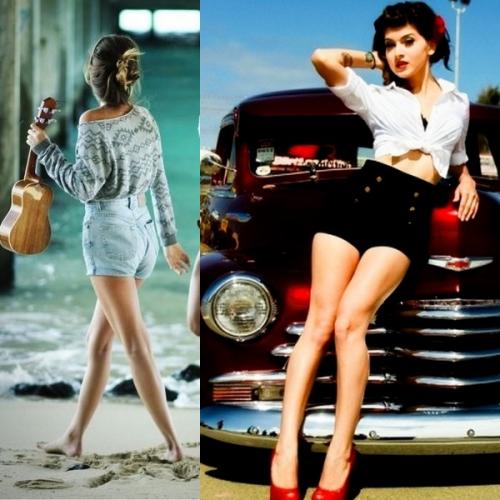 Завышенные шорты с чем носить. Красивые женские шорты с высокой талией 2019 года: короткие и длинные модели на фото