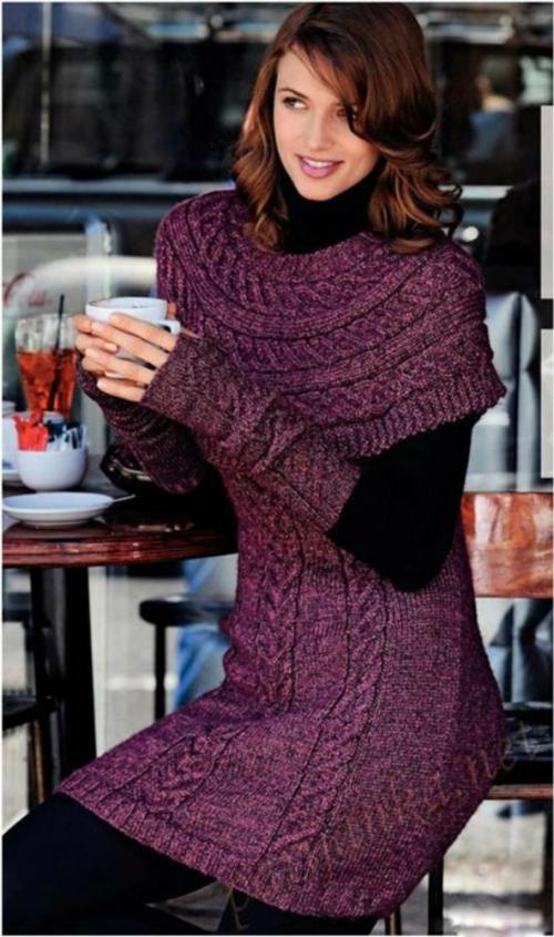 Вязаное платье ниже колена с чем носить. Это сложное вязаное платье…, какие варианты носить в сезоне 2020 – 2020