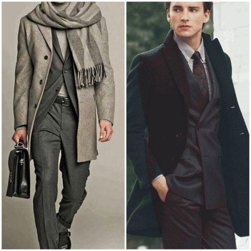 С чем носить длинное пальто мужчине. Под какую одежду носить мужское пальто