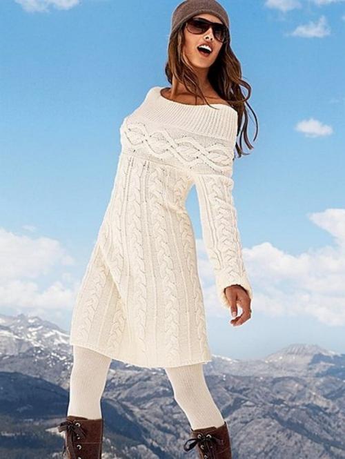 Вязаное платье ниже колена с чем носить. Это сложное вязаное платье…, какие варианты носить в сезоне 2020 – 2020