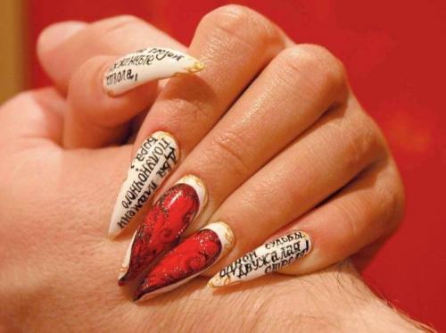 На ногтях слова. Самые модные идеи 09 На ногтях слова. Самые модные идеи 09