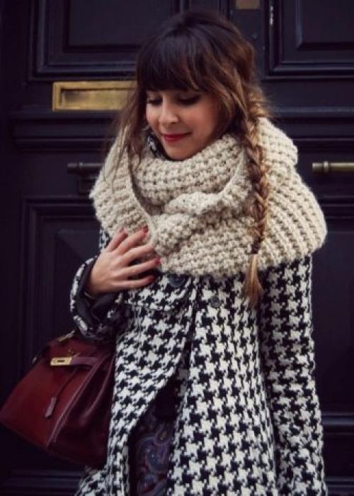 Как надевать трубу шарф. Шарф-труба: как носить 06 Как надевать трубу шарф. Шарф-труба: как носить 06