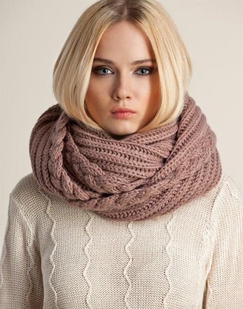 Кашне женское. Женские шарфы — акцентируем внимание на главном + фото