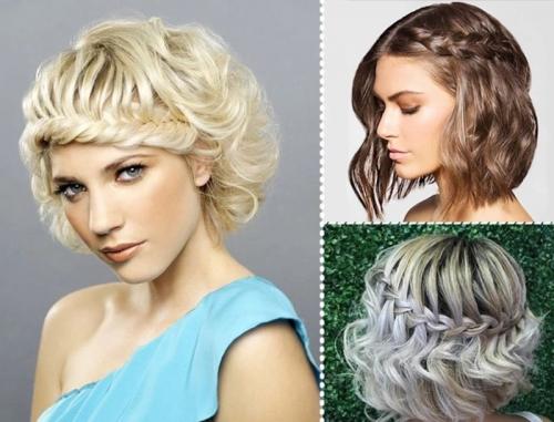 Прически на короткие волосы на выпускной. Красивые прически на короткие волосы на выпускной