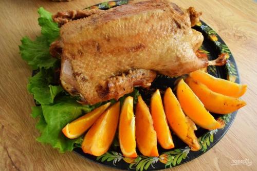 Утка кусочками с яблоками и апельсинами. Утка с яблоками и апельсинами