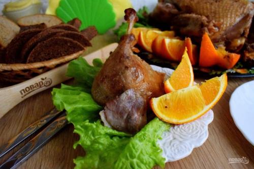 Утка кусочками с яблоками и апельсинами. Утка с яблоками и апельсинами