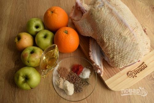 Утка кусочками с яблоками и апельсинами. Утка с яблоками и апельсинами