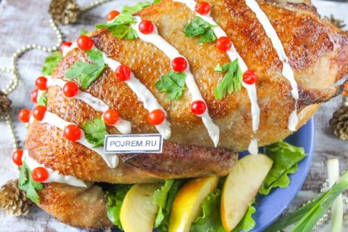 Утка в духовке с яблоками и апельсинами рецепт. Рецепт: утка с яблоками и апельсинами в духовке