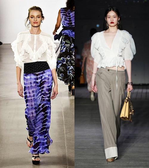 С чем носить красную блузку 2020. Модные женские блузки весна-лето 2020: основные тренды