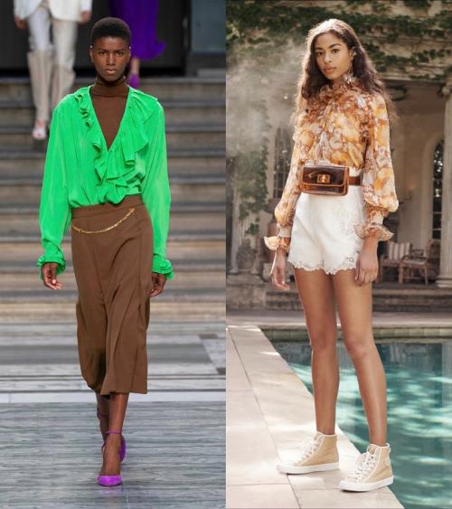 С чем носить красную блузку 2020. Модные женские блузки весна-лето 2020: основные тренды