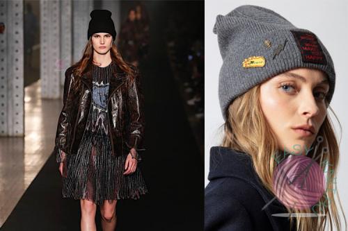 Вязаные шапки 2020 схемы. Модные вязаные шапки сезон 2019-2020 год