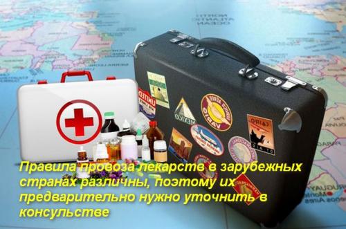 Какие лекарства можно брать с собой за границу. Список лекарств в аптечку путешественника за границу