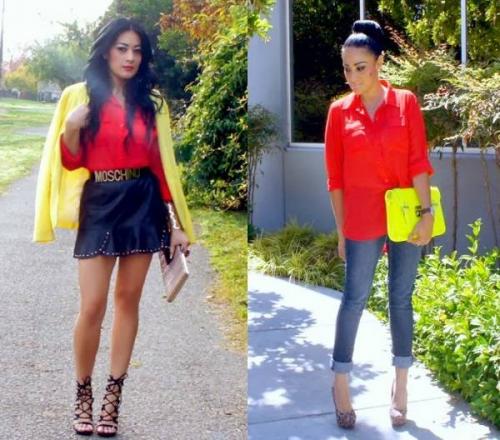 С чем носить красную кофту. С чем носить красную блузу — учимся комбинировать