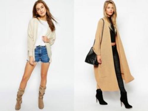 С чем носить вязаный кардиган