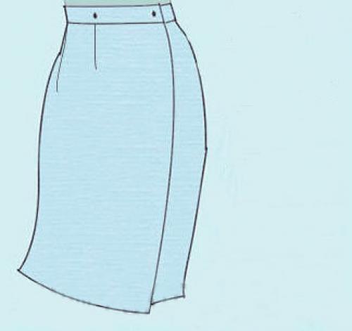 Юбка на запах выкройка. Юбка с запахом без боковых швов: кроим и шьем быстро и легко
