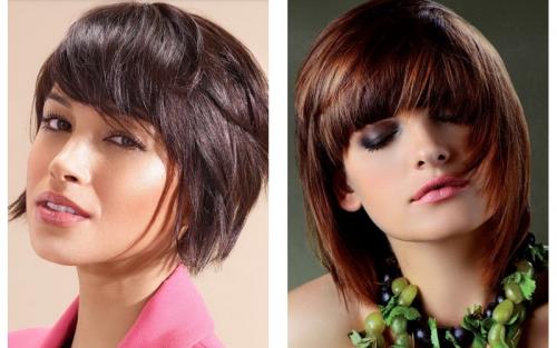 Красивая челка на средние волосы. Как выбрать челку на средние волосы? 05