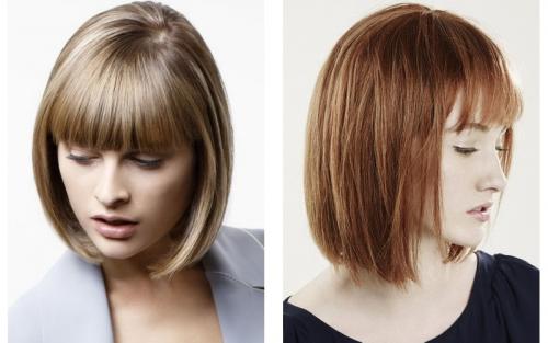 Красивая челка на средние волосы. Как выбрать челку на средние волосы? 04