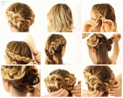 Как красиво заколоть волосы короткие в домашних условиях. Прически на короткие волосы своими руками на каждый день