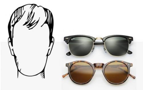 Очки по форме лица мужские. Как правильно подобрать мужские солнцезащитные очки