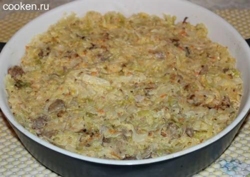 Запеканка с капусты с мясом. Капустная запеканка с мясом