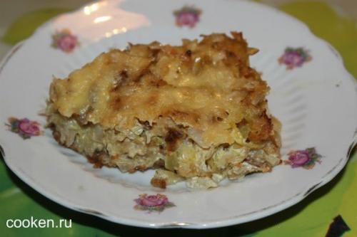 Запеканка с капусты с мясом. Капустная запеканка с мясом