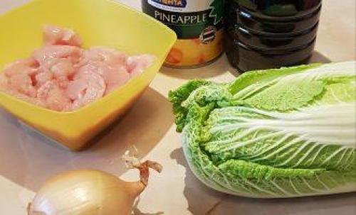 ПП салат с курицей и ананасом. ПП салат с курицей и ананасом