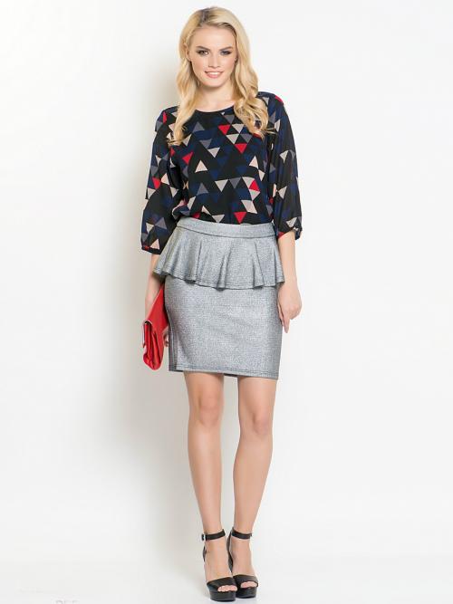 Юбка солнце и блузка с баской. Как правильно носить