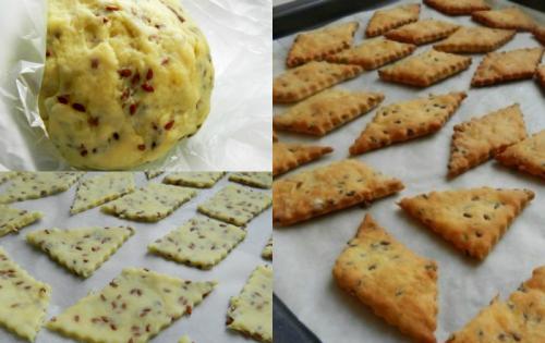Галетное печенье с семенами льна: вкусное, хрустящее, низкокалорийное. Тесто хранится в морозилке до 2 месяцев! В нужный момент просто достаю порцию и пеку....