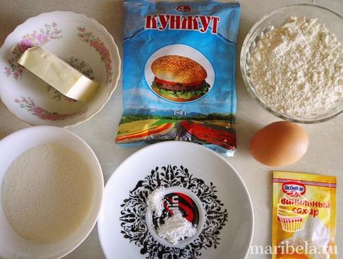 Печенье с кунжутом. Кунжутное печенье