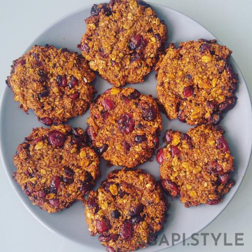 Овсяное печенье без муки с яблоками. Яблочно-овсяное печенье без муки, яиц и сахара