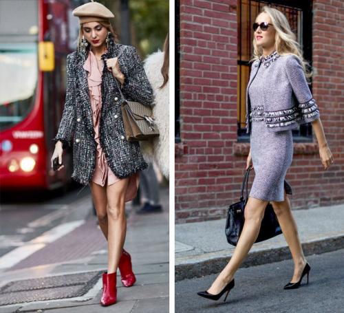 Букле пальто с чем носить. 06