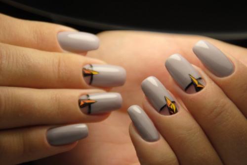 Ногти красно серые. Серый маникюр — 85 фото великолепных идей, как оригинально попасть в тренд сезона