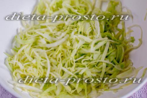 Диетический салат с курицей и капустой. Капустный салат с курицей для похудения