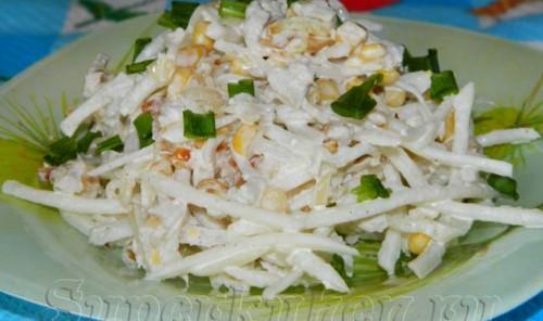 Желтый одуванчик салат. Салат «Жёлтый одуванчик»