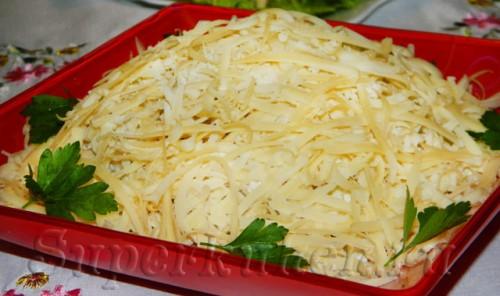 Желтый одуванчик салат. Салат «Жёлтый одуванчик»