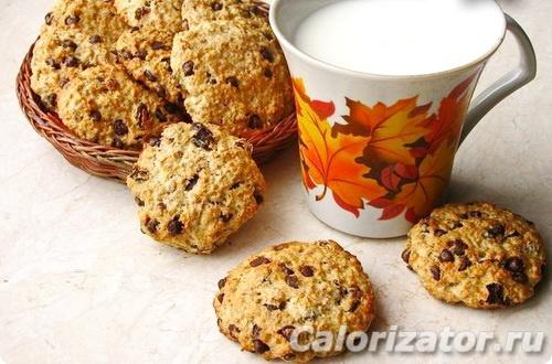 Овсяное печенье с бананом и изюмом. Печенье из овсяных хлопьев и банана