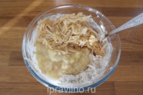 Бананово творожное печенье ПП. Творожное печенье с овсянкой, бананом и яблоком: рецепт с пошаговыми фото