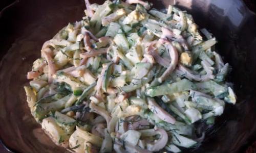 Салат из кальмаров с маслом. Самый вкусный салат с кальмарами — 8 простых рецептов салата
