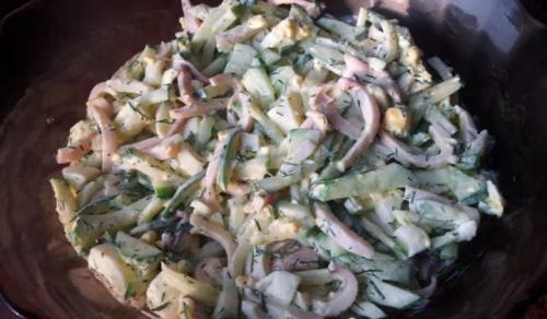 Салат из кальмаров с маслом. Самый вкусный салат с кальмарами — 8 простых рецептов салата