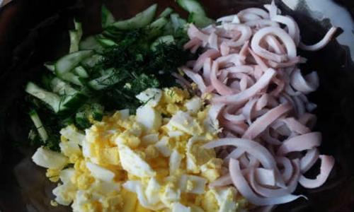 Салат из кальмаров с маслом. Самый вкусный салат с кальмарами — 8 простых рецептов салата