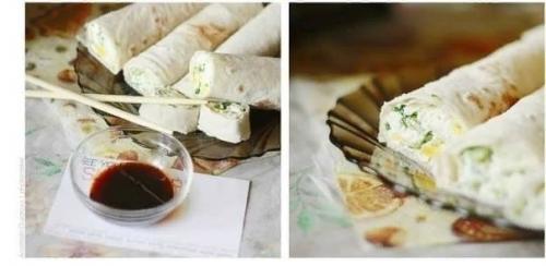 Диетическое: Рулет из лаваша с творогом