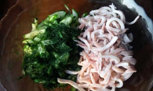 Салат из кальмаров с маслом. Самый вкусный салат с кальмарами — 8 простых рецептов салата