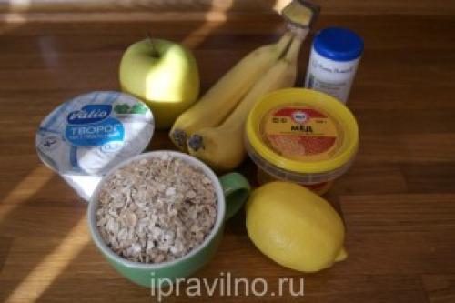 Бананово творожное печенье ПП. Творожное печенье с овсянкой, бананом и яблоком: рецепт с пошаговыми фото