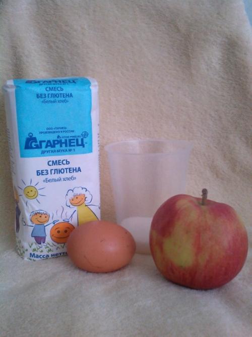 Яблочные оладьи. Без глютена. Для детей