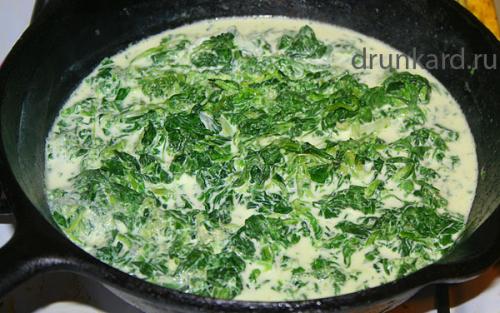 Пирог с курицей и шпинатом. Пирог со шпинатом, курицей и сыром