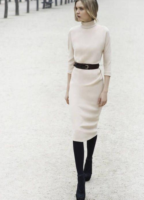 С чем носить платье миди осенью. С чем и куда носить длинное вязаное платье-водолазку 02 С чем носить платье миди осенью. С чем и куда носить длинное вязаное платье-водолазку 02