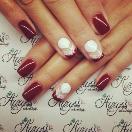 Цвет Марсала ногти. Маникюр цвета марсала: 10 идей