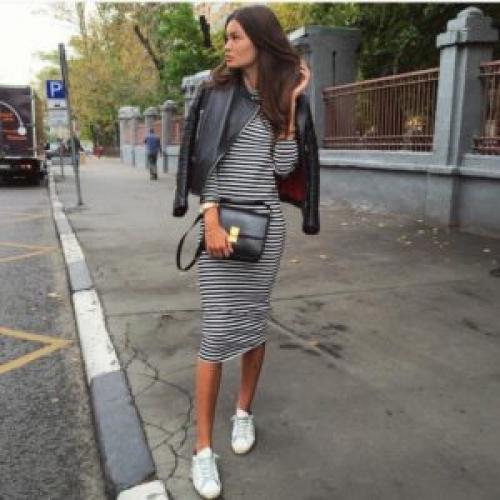 С каким пальто носить платье миди. С чем сочетать платье миди для удачного образа