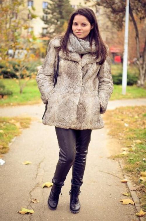 Шуба из кролика черная. Как и с чем носить шубу из кролика?