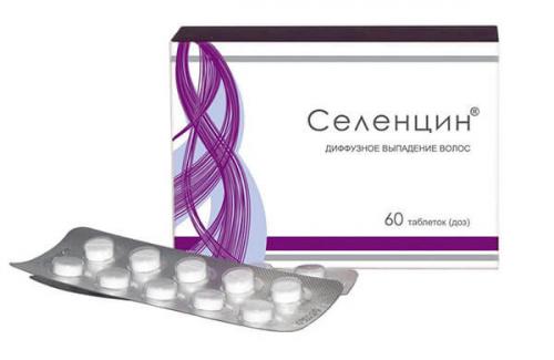 Таблетки от выпадения волос. Селенцин